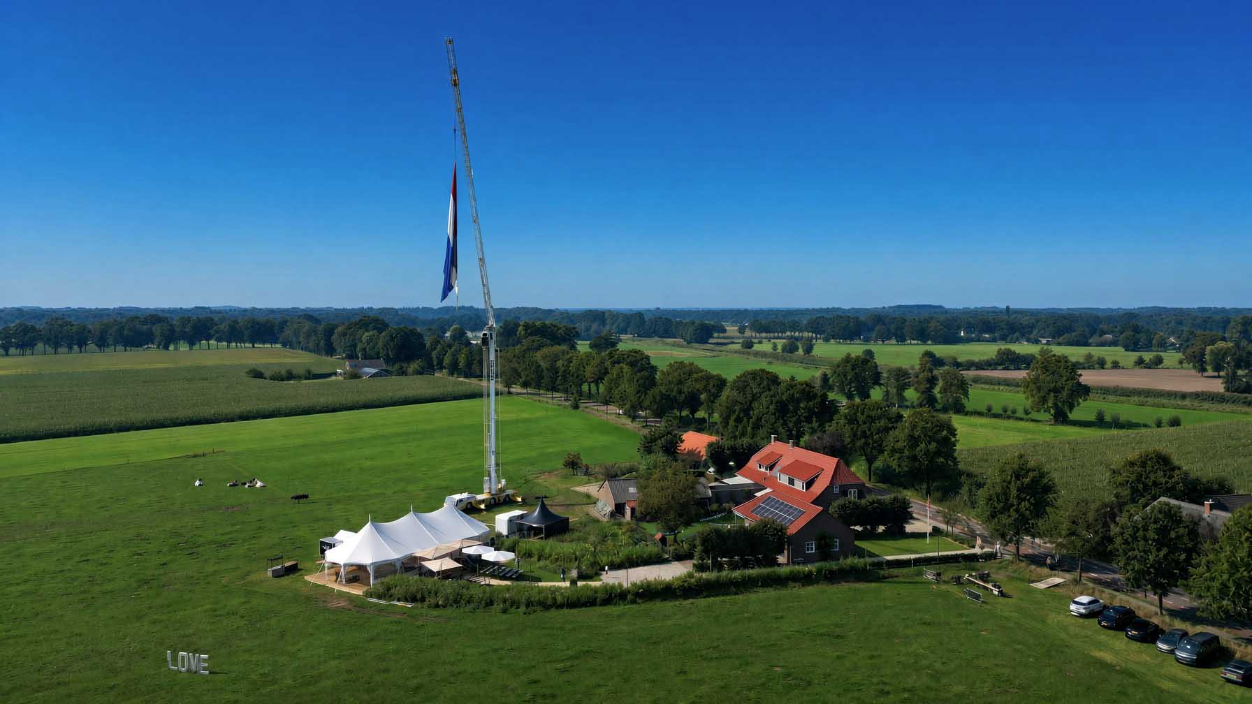 Bruiloft op het platteland